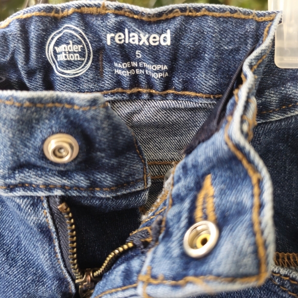 Wonder Nation Relaxed Fit Denim Jeans Relaxed Size 5 Regular - Picture 5 of 7